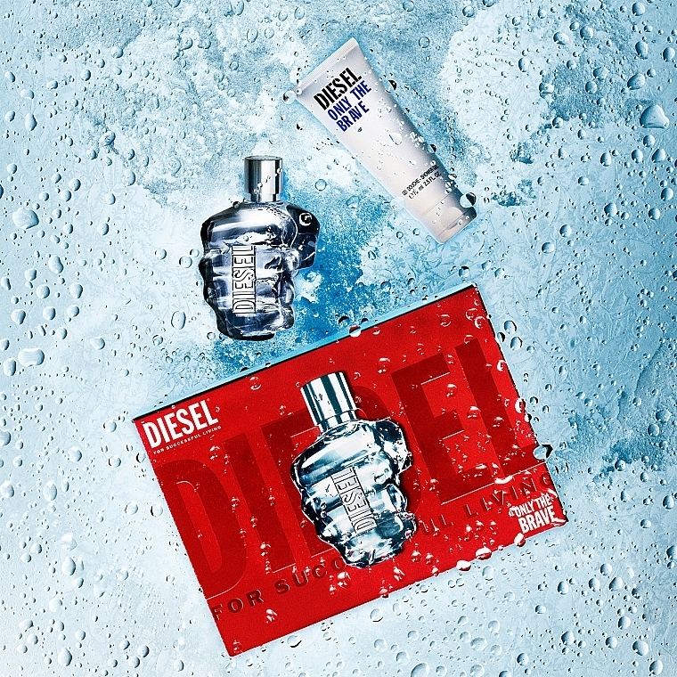 Diesel Only The Brave - Zestaw (edt 50 ml + sh/gel 75 ml) — Zdjęcie N3