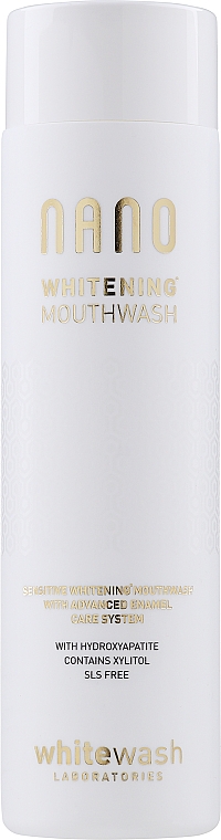 Wybielający płyn do płukania jamy ustnej - WhiteWash Laboratories Nano Whitening Mouthwash