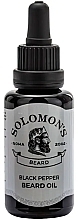 Olejek do brody Czarny pieprz - Solomon's Beard Oil Black Pepper — Zdjęcie N1