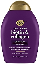 Kup Szampon z biotyną i kolagenem zwiększający objętość włosów - OGX Thick And Full Biotin Collagen Shampoo