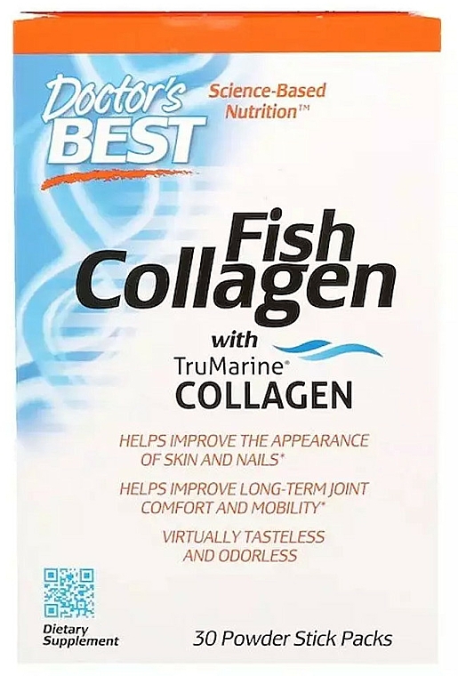 Kolagen Rybi z Kolagenem TruMarine - Doctor's Best Fish Collagen — Zdjęcie N1