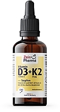 Witaminy D3 + K2 - ZeinPharma Vitamin D3 (1000 I.U.) + K2 (20 µg) Drops — Zdjęcie N2