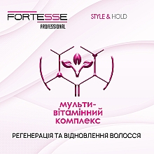 Ultramocny płynny lakier do włosów - Fortesse Professional Style Hairspray Ultra Strong — Zdjęcie N3