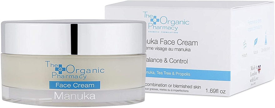Krem do skóry problematycznej - The Organic Pharmacy Manuka Face Cream
