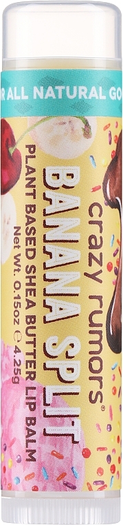 Naturalny balsam do ust Banan - Crazy Rumors Banana Split Lip Balm — Zdjęcie N1