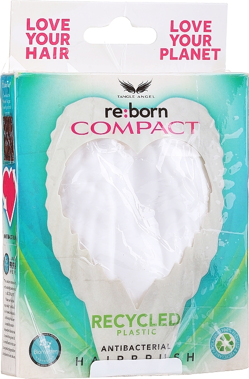 PRZECENA! Szczotka do włosów, biało-różowa - Tangle Angel White Fuchsia Reborn Compact * — Zdjęcie N4