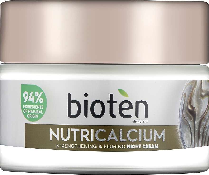Krem na noc do twarzy - Bioten Nutri Calcium Strengthening & Firming Night Cream — Zdjęcie N1