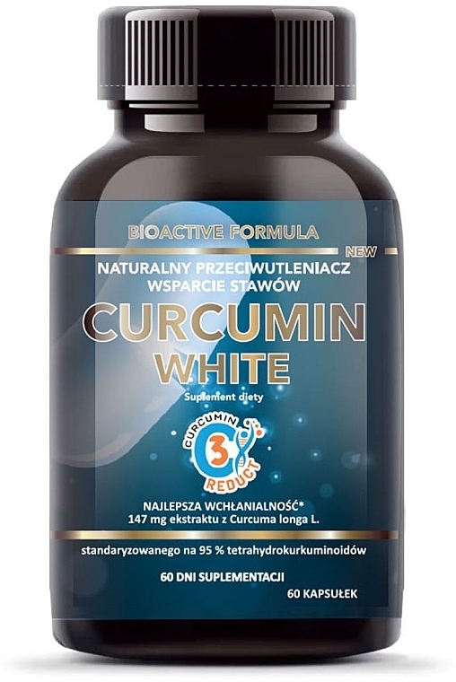 Suplement diety wspomagający odporność i układ trawienny - Intenson Curcumin White — Zdjęcie N1