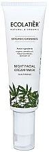 Kremowa maseczka do twarzy - Ecolatier Organic Cannabis Cream Mask Night — Zdjęcie N1