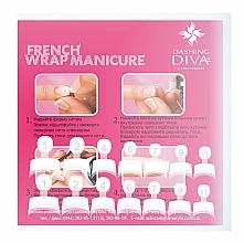 Kup Zestaw tipsów do manicure francuskiego, biały - Dashing Diva French Wrap Manicure Short Trial Size