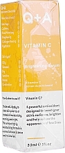 Kup PRZECENA! Rozświetlające serum do twarzy z witaminą C - Q+A Vitamin C Brightening Serum *