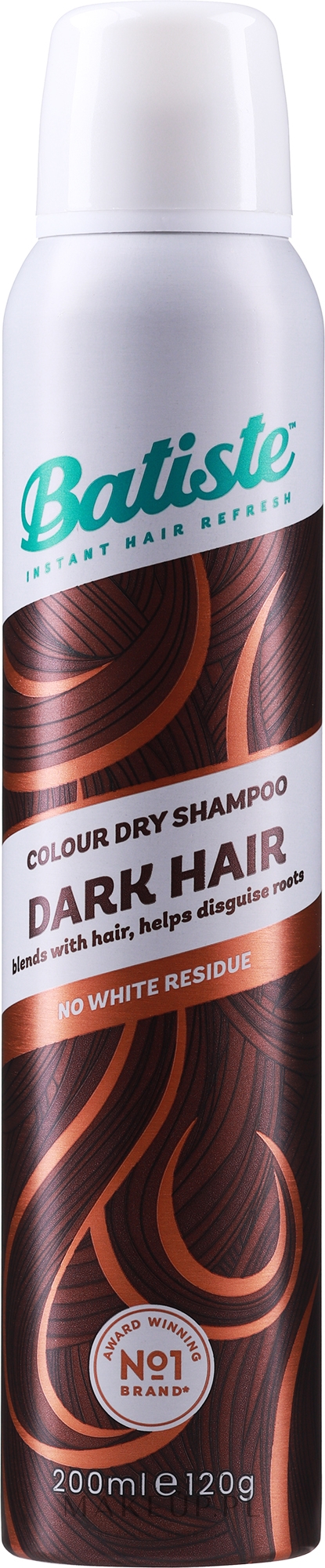 Suchy szampon - Batiste Dry Shampoo Plus With a Hint of Colour Dark Hair — Zdjęcie 200 ml