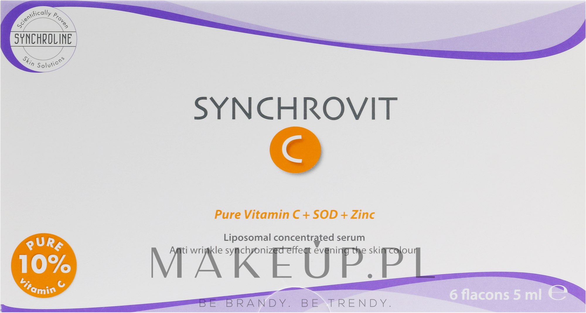 Liposomalne serum przeciw starzeniu się skóry - Synchroline Synchrovit C Serum — Zdjęcie 6 x 5 ml