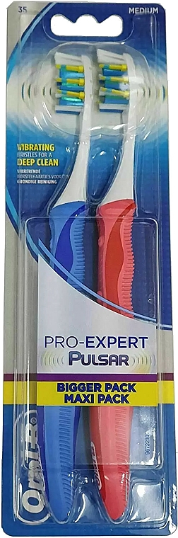 Zestaw - Oral-B Pulsar Pro Expert Pulsar Battery Powered (toothbrush/2pcs) — Zdjęcie N1