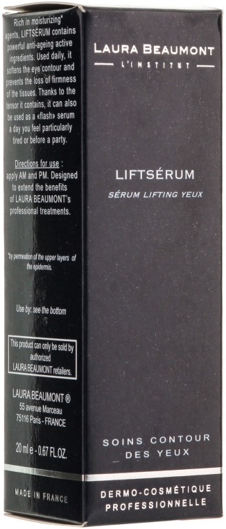 Intensywnie liftingujące serum na okolice oczu - Laura Beaumont Liftserum Eye Lifting Serum