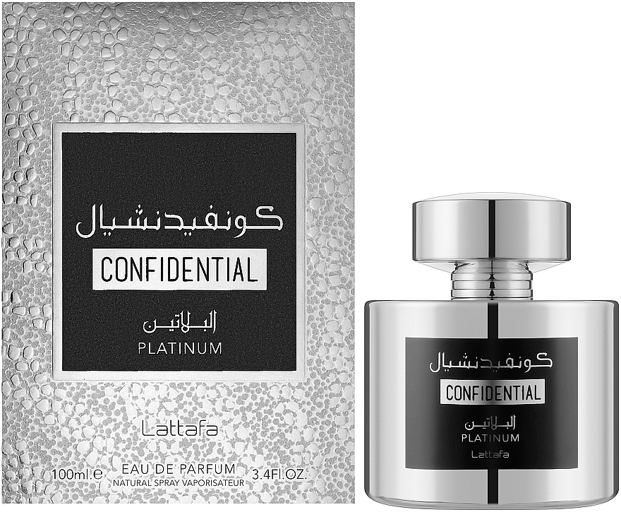 Lattafa Perfumes Confidential Platinum - Woda perfumowana — Zdjęcie N2