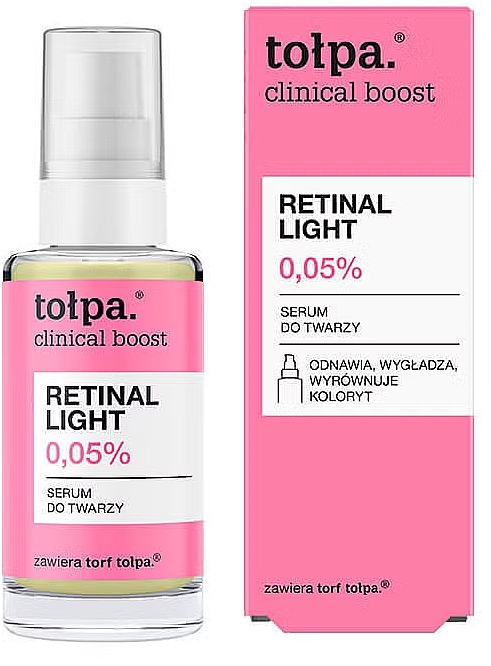 Serum do twarzy - Tolpa Clinical Boost Retinal Light 0,05% — Zdjęcie N1