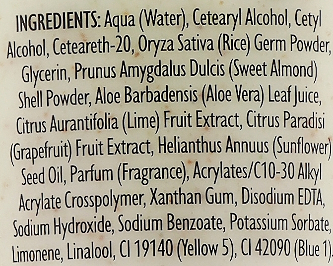 Rozświetlający scrub do ciała Grejpfrut, limonka i mięta - Grace Cole Boutique Grapefruit, Lime & Mint Radiance Body Scrub — Zdjęcie N2