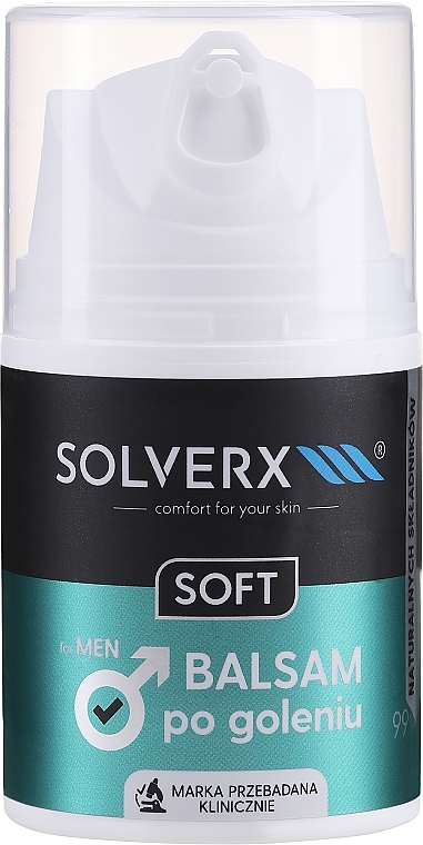 Balsam po goleniu - Solverx Men Soft Balm After Shaving — Zdjęcie N1