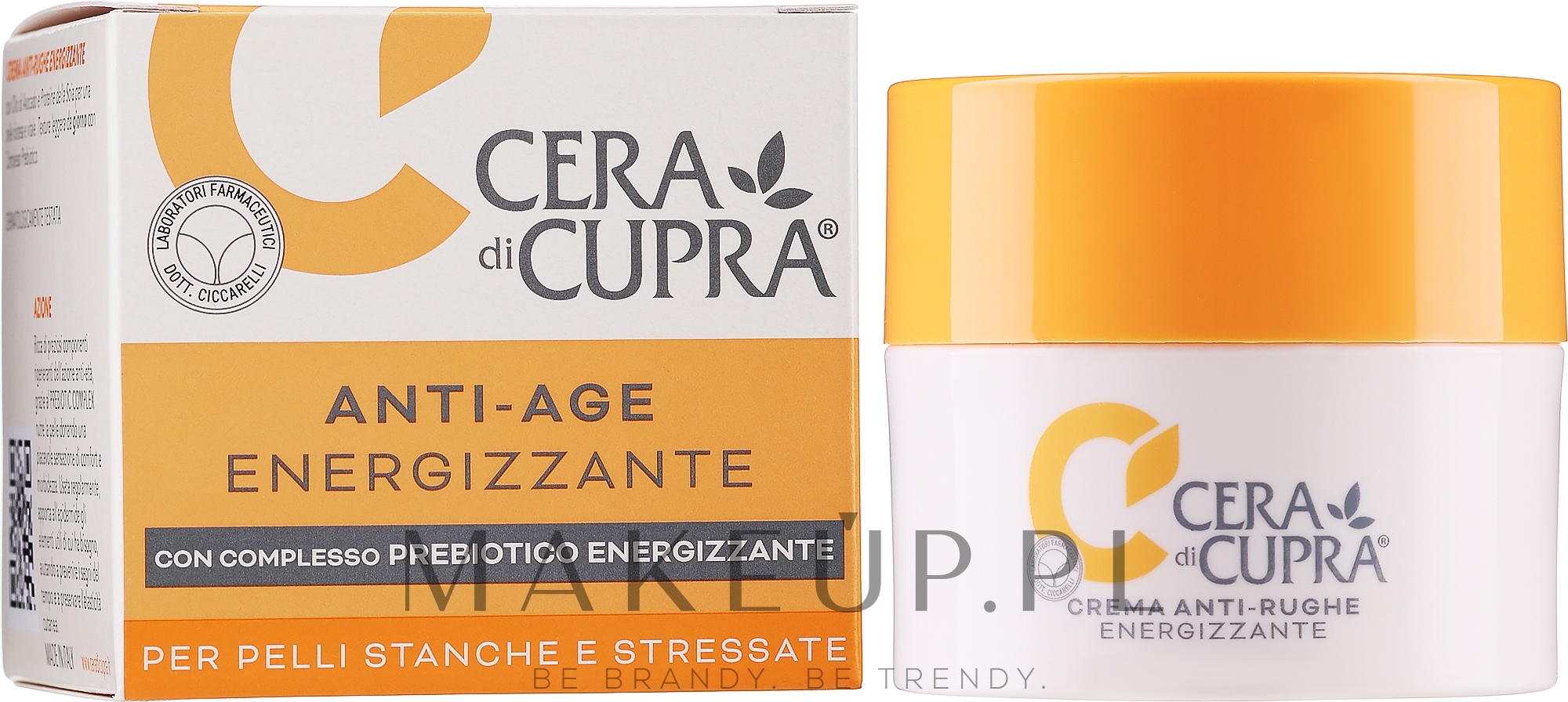 Przeciwzmarszczkowy krem ​​na dzień - Cera di Cupra Anti-Age Energizzante Face Cream — Zdjęcie 50 ml