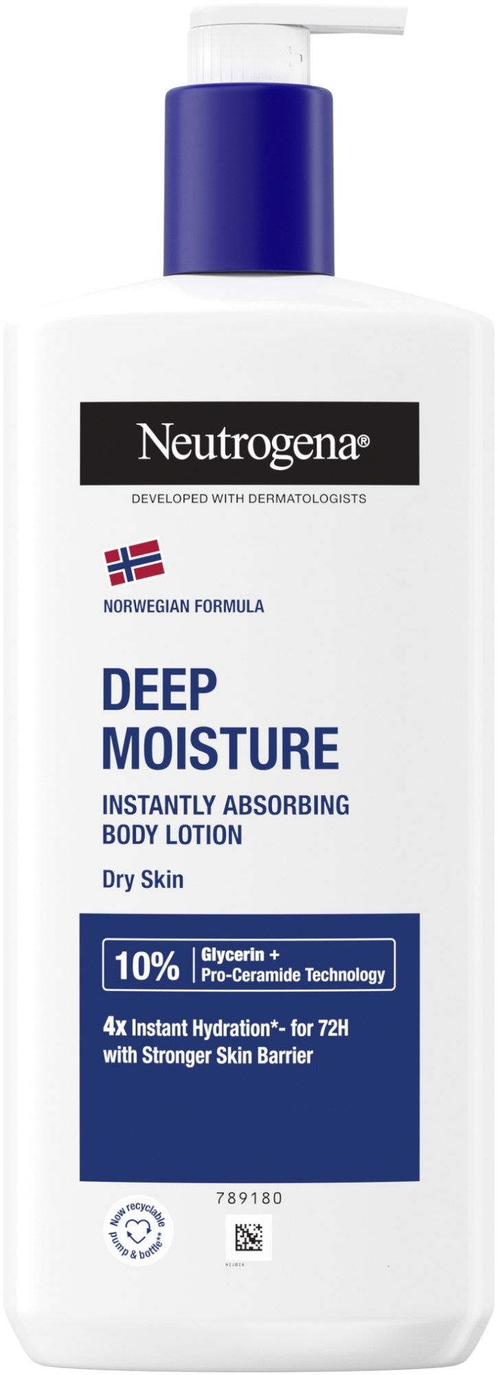 Głęboko nawilżająca emulsja do ciała do skóry suchej - Neutrogena Deep Moisture Body Lotion Dry Skin — Zdjęcie 400 ml