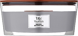 Kup Świeca zapachowa w szkle - WoodWick Hearthwick Flame Ellipse Candle Warm Wool
