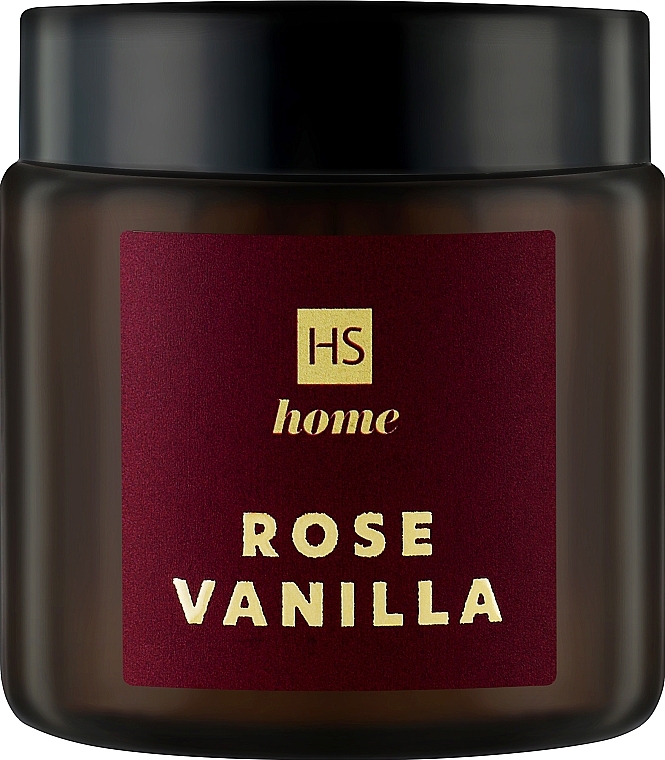 Naturalna zapachowa świeca z wosku sojowego o zapachu róży i wanilii - HiSkin Home — Zdjęcie N1