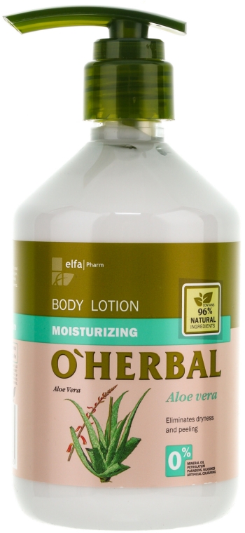 Nawilżający balsam do ciała z ekstraktem z aloesu - O'Herbal Moisturizing Lotion — Zdjęcie N1