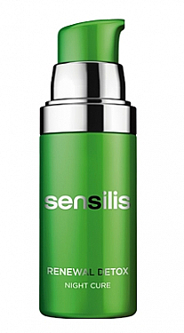Rozświetlające serum do twarzy - Sensilis Supreme Renewal Detox Night Cure — Zdjęcie N1