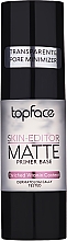Matująca baza pod makijaż - TopFace Skin Editor Matte Primer Base — Zdjęcie N1