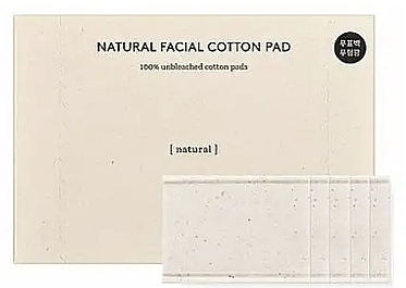 Naturalne płatki kosmetyczne do twarzy - Hyggee Natural Facial Cotton Pads — Zdjęcie N1