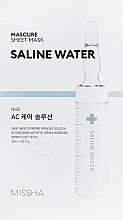 Nawilżająca maseczka w płachcie do twarzy - Missha Mascure AC Care Solution Sheet Mask Saline Water — Zdjęcie N1