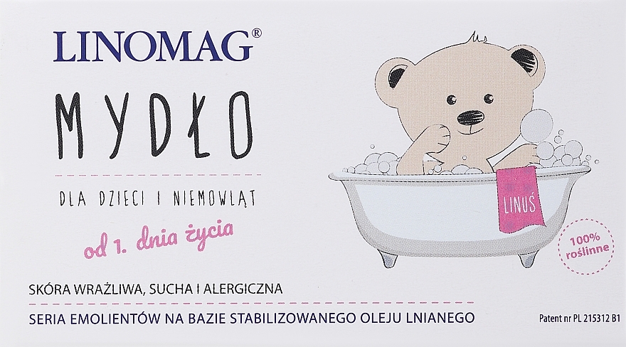 Mydło dla dzieci i niemowląt od pierwszego dnia życia - Linomag  — Zdjęcie N1