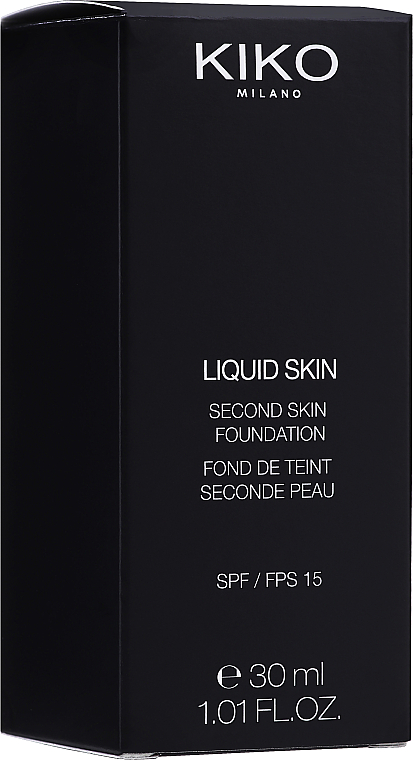 PRZECENA! Podkład do twarzy - KIKO Milano Liquid Skin Second Skin Foundation * — фото N2