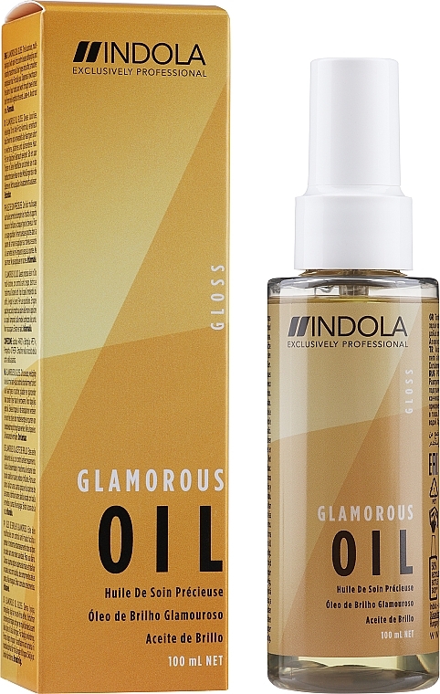 PRZECENA! Nabłyszczający olejek do włosów - Indola Innova Glamorous Oil Finishing Treatment * — Zdjęcie N2