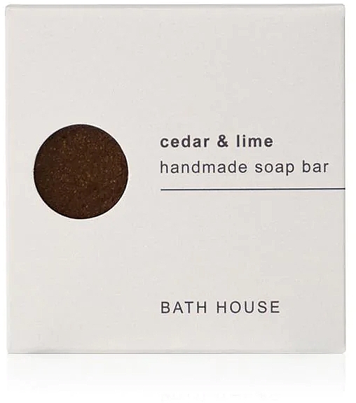 Bath House Cedar & Lime Handmade Cleansing Soap Bar - Mydło — Zdjęcie N1