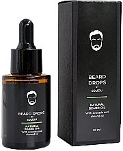 Olejek eteryczny do brody z olejem z awokado i olejem migdałowym - Solidu Beard Drops NaturalBeard Oil — Zdjęcie N1