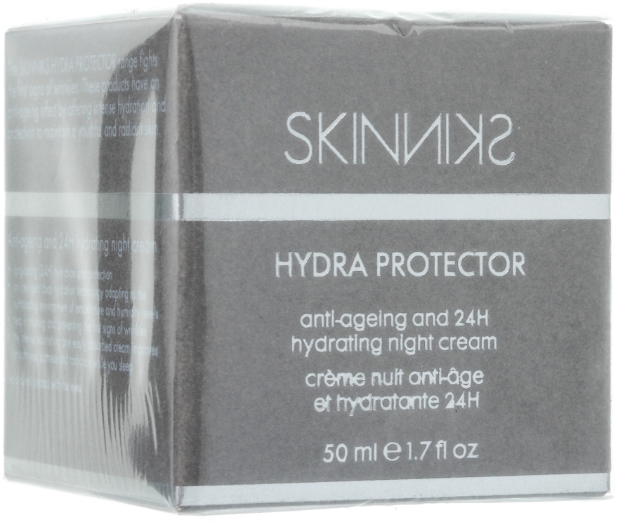 Przeciwstarzeniowy krem nawilżający na noc - Skinniks Hydra Protector Anti-ageing 24H Hydrating Night Cream — Zdjęcie N2