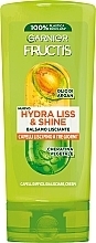 Odżywka wygładzająca włosy - Garnier Fructis Hydra Liss & Shine Conditioner — Zdjęcie N1