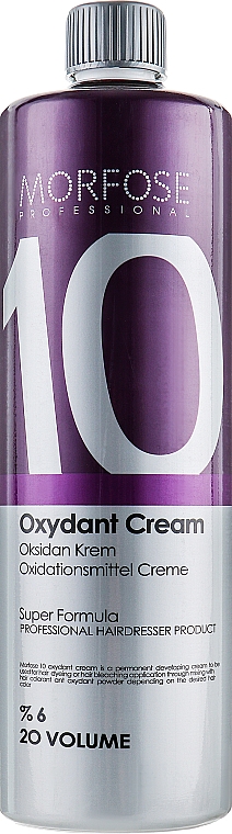 Utleniacz 6% - Morfose 10 Oxidant Cream Volume 20 — Zdjęcie N1