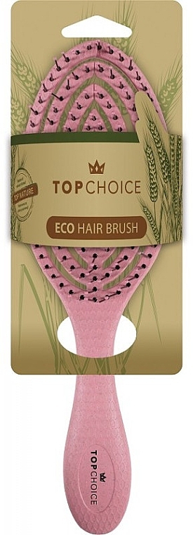 Szczotka do włosów, 64760, różowa - Top Choice Eco Hair Brush — Zdjęcie N2