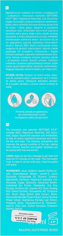 Stymulujący szampon na wypadanie włosów - BasicLab Dermocosmetics Capillus — Zdjęcie N3