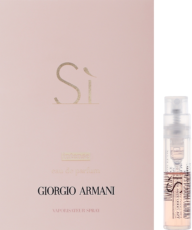 Giorgio Armani Sì Intense - Woda perfumowana (próbka) — Zdjęcie N1