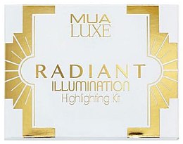 Kup Paletka rozświetlaczy - MUA Luxe Radiant Illumination Highlighting Kit