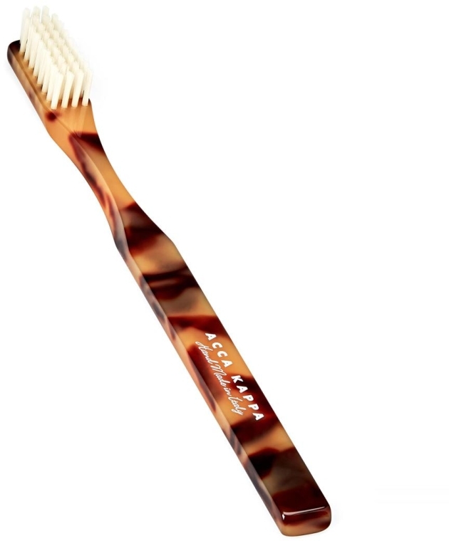 Szczoteczka do zębów - Acca Kappa Medium Nylon Toothbrush Classic Brown — Zdjęcie N1
