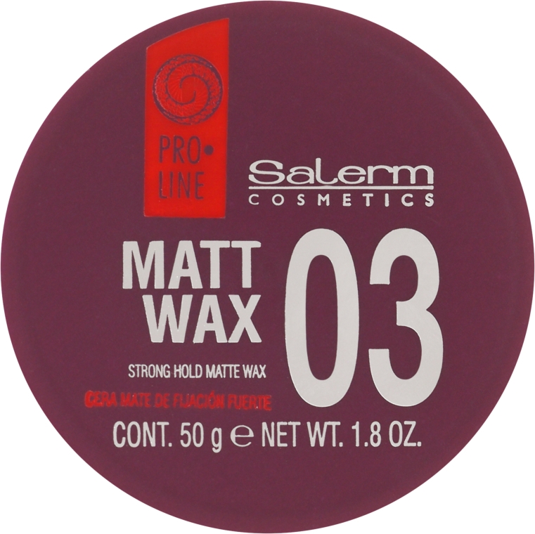 Matowy wosk do stylizacji włosów - Salerm Matt Wax — Zdjęcie N2