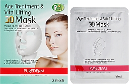 Kup Zestaw przeciwstarzeniowych maseczek napinających 3D - Purederm Age Treatment&Vital Lifting 3D Mask