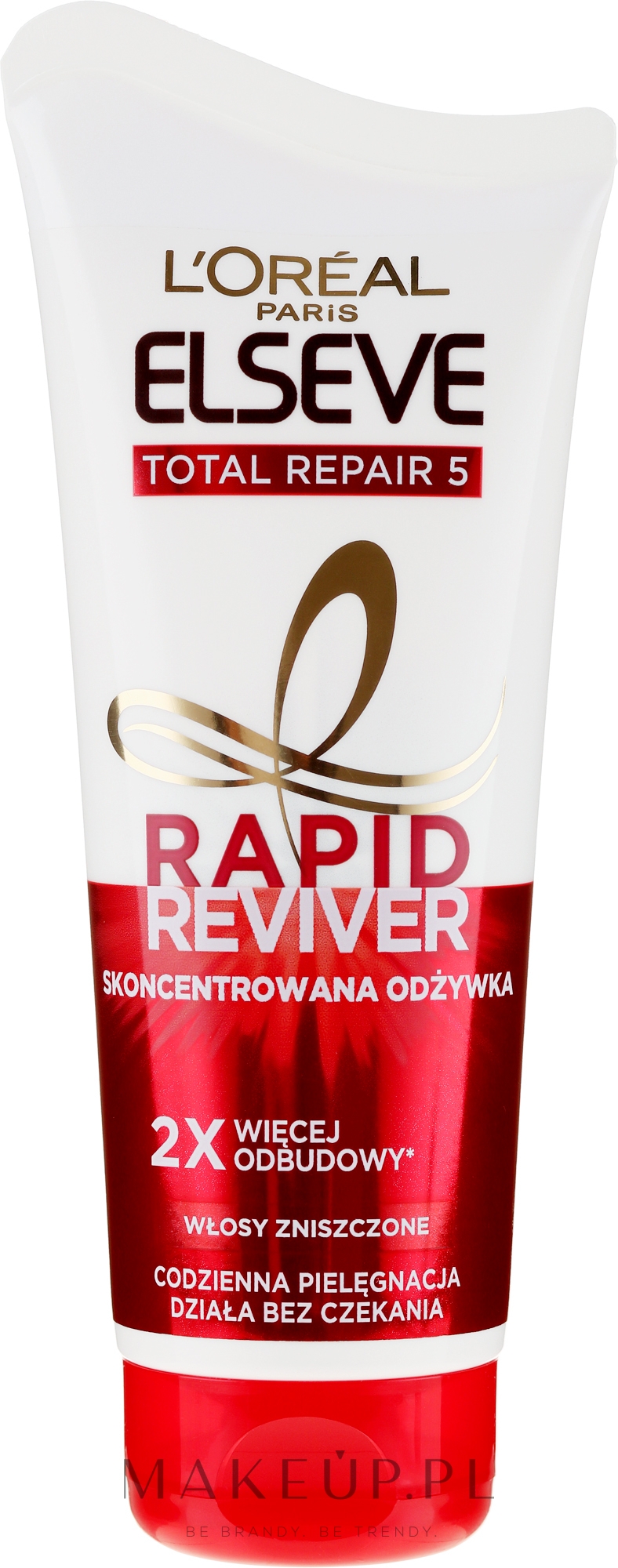 Skoncentrowana odżywka do włosów zniszczonych - L'Oréal Paris Elseve Rapid Reviver Total Repair 5 — Zdjęcie 180 ml