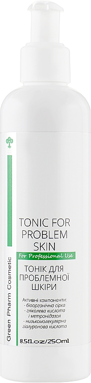 Tonik do twarzy dla skóry problematycznej - Green Pharm Cosmetic Tonic For Problem Skin PH 3,0 — Zdjęcie N3