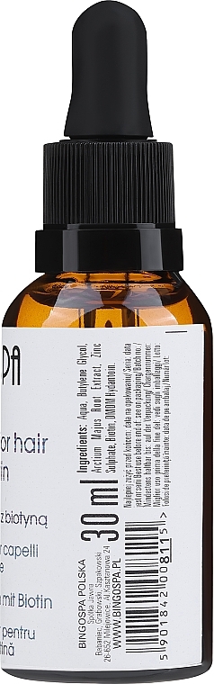 Balsam do włosów z biotyną 20% - BingoSpa Biotin 20% For Hair Rub-In Lotion — Zdjęcie N2